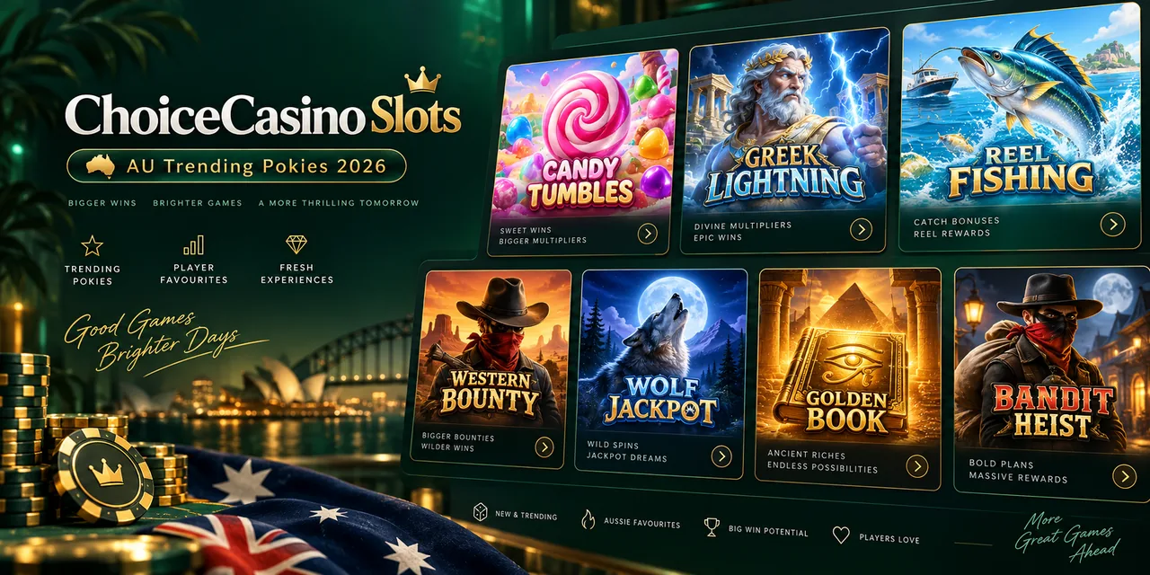 ChoiceCasino Slots AU trending pokies banner